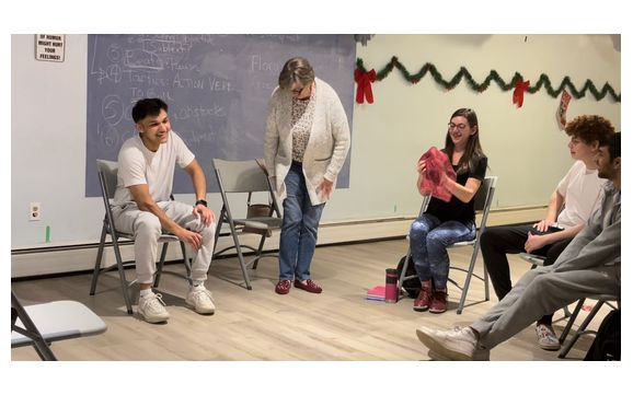 Students in an acting class at Universal Talent Film School
